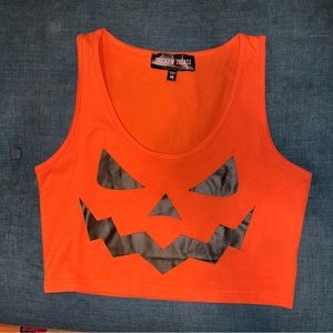 Women’s Pumpkin Crop Top